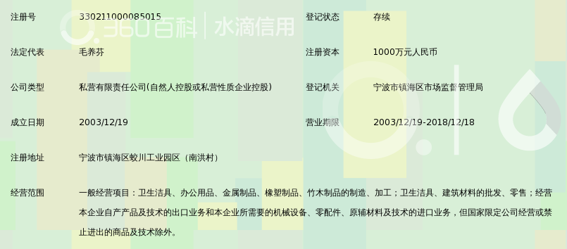 宁波博帆卫浴有限公司_360百科