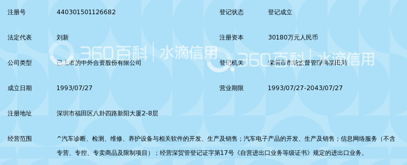 深圳市元征科技股份有限公司_360百科