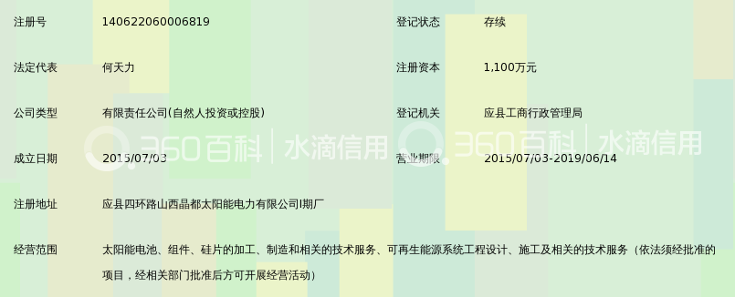 山西德润绿电光伏科技有限公司_360百科