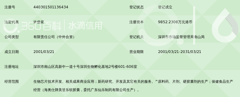 深圳微芯生物科技有限责任公司_360百科