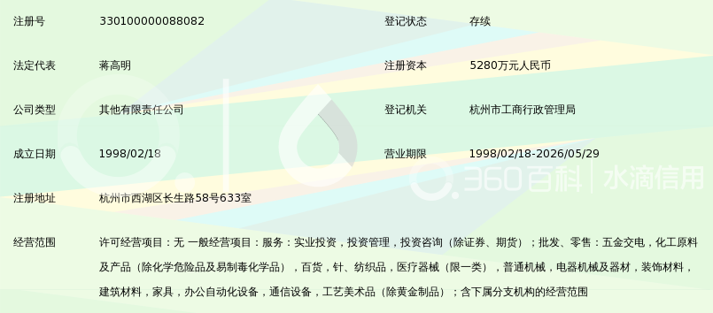 浙江兴发实业投资有限公司_360百科