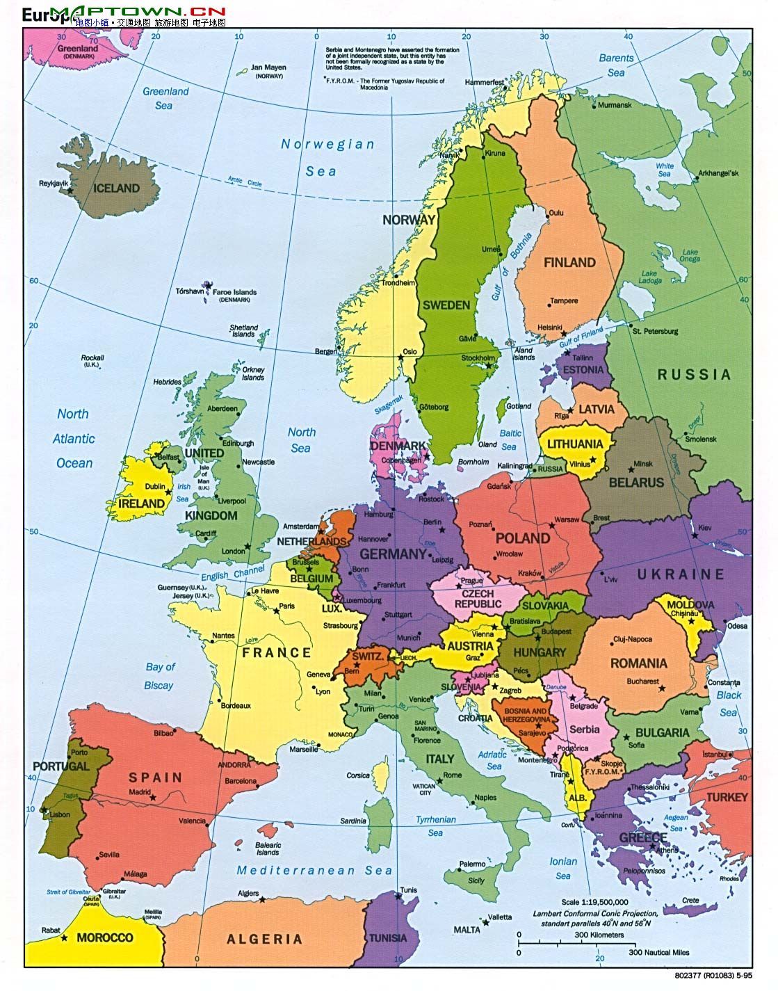 Europe map with countries | Download on Freepik