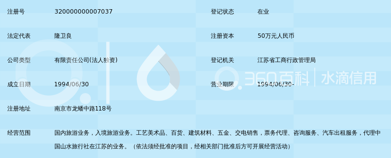 江苏省山水国际旅行社有限公司_360百科