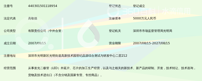 深圳世纪晶源华芯有限公司_360百科