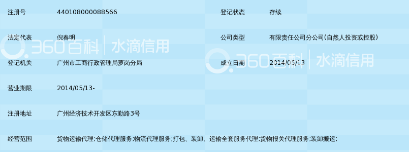 广东心怡科技物流有限公司开发区分公司_360