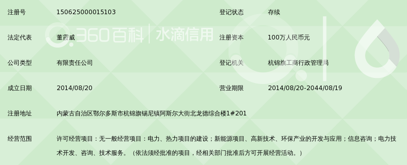 杭锦旗国电光伏发电有限公司_360百科