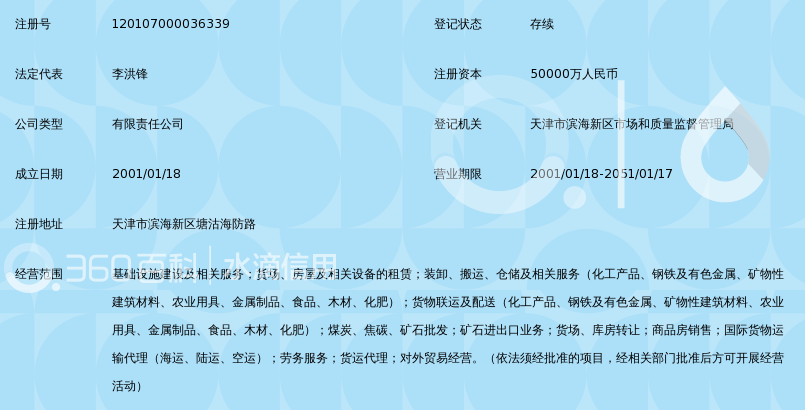 天津港散货物流有限责任公司_360百科