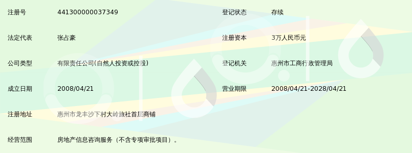 惠州市共建房地产信息咨询有限公司_360百科