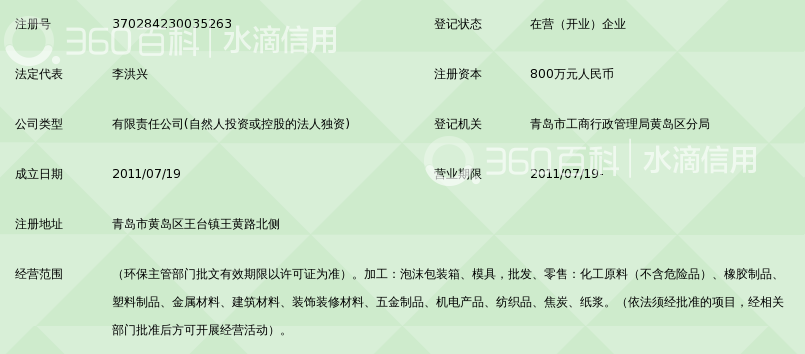 青岛天物金佰包装制品有限公司_360百科