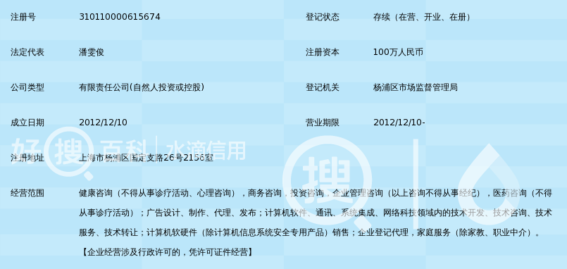 上海优医家健康管理咨询有限公司
